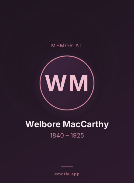 Memorial portrait of Welbore MacCarthy