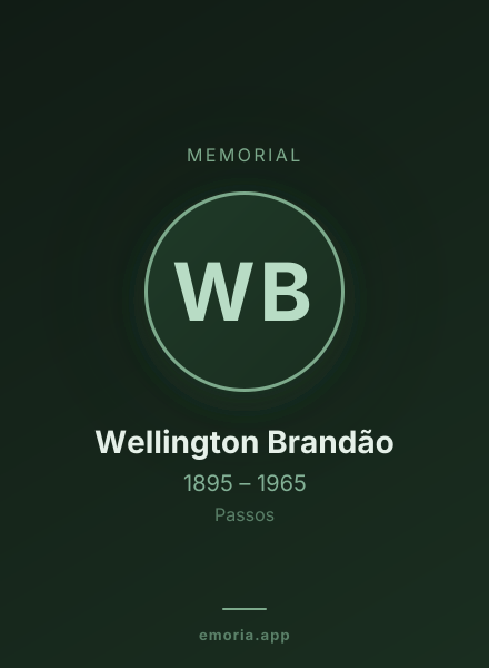 Memorial portrait of Wellington Brandão