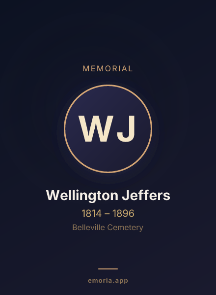 Memorial portrait of Wellington Jeffers