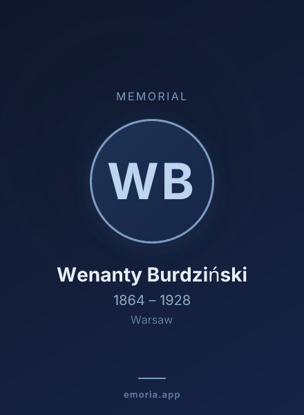 Memorial portrait of Wenanty Burdziński