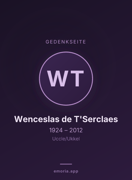 Gedenkportrait von Wenceslas de T'Serclaes
