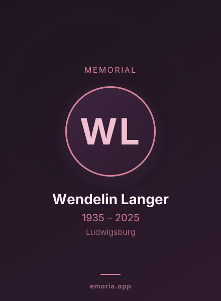 Memorial portrait of Wendelin Langer