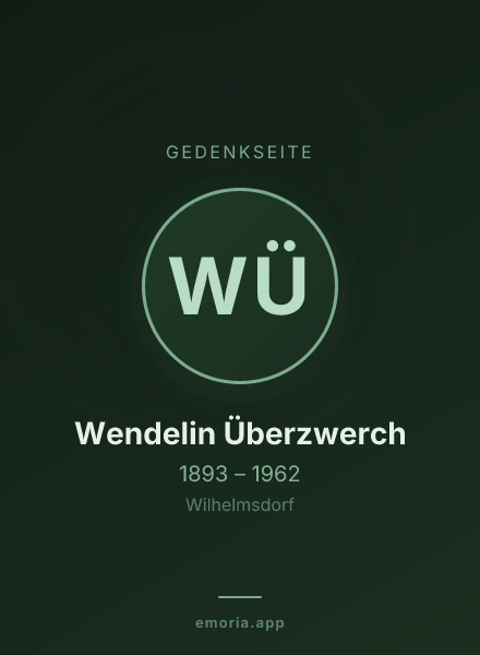 Gedenkportrait von Wendelin Überzwerch
