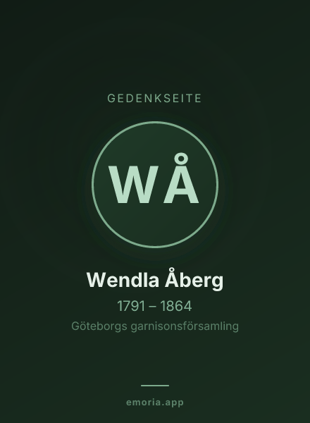 Gedenkportrait von Wendla Åberg