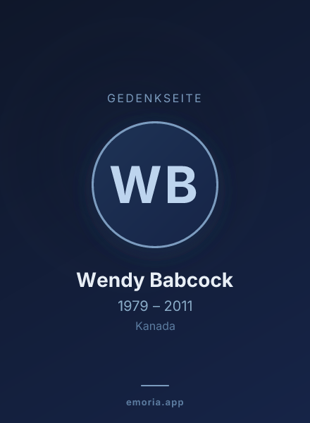 Gedenkportrait von Wendy Babcock