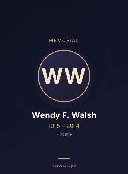 Memorial portrait of Wendy F. Walsh