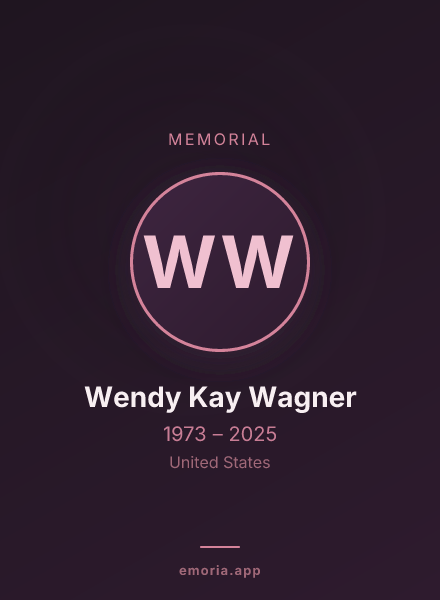 Memorial portrait of Wendy Kay Wagner