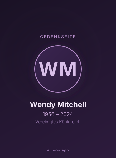 Gedenkportrait von Wendy Mitchell