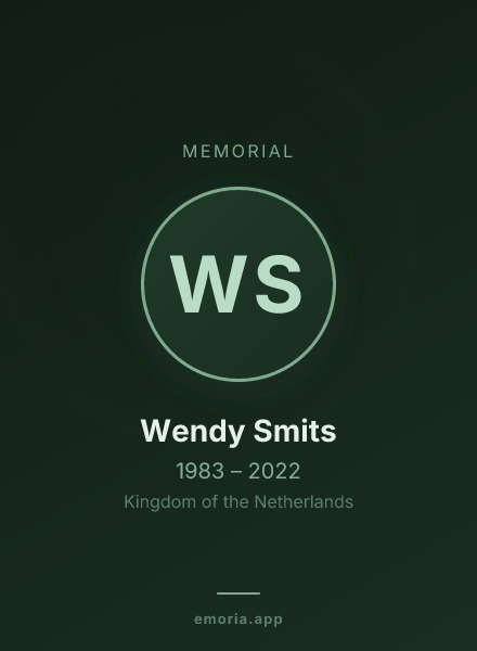 Memorial portrait of Wendy Smits