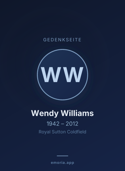 Gedenkportrait von Wendy Williams