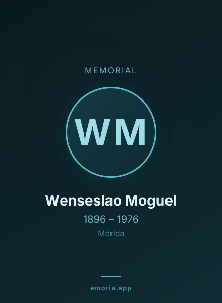 Memorial portrait of Wenseslao Moguel