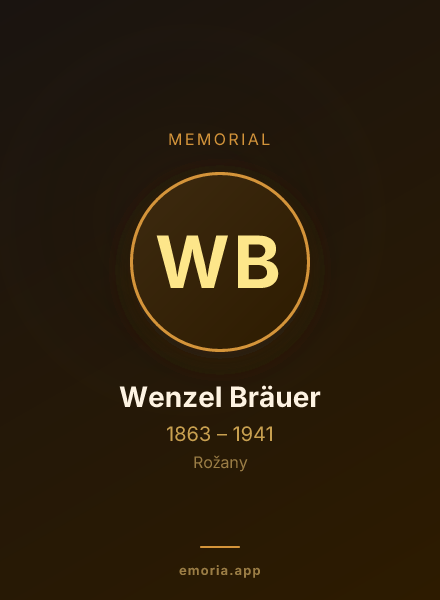 Memorial portrait of Wenzel Bräuer