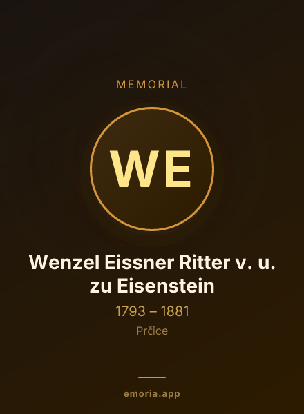 Memorial portrait of Wenzel Eissner Ritter v. u. zu Eisenstein