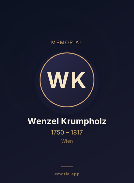 Memorial portrait of Wenzel Krumpholz
