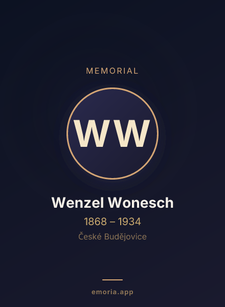 Memorial portrait of Wenzel Wonesch