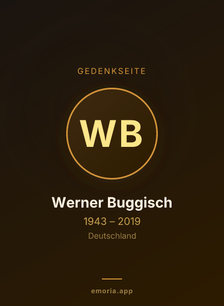 Gedenkportrait von Werner Buggisch