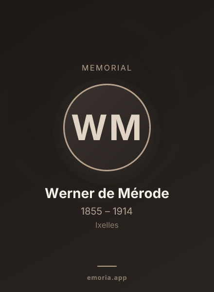Memorial portrait of Werner de Mérode