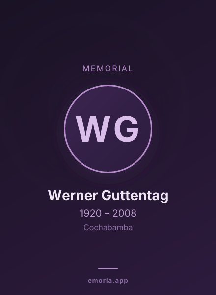 Memorial portrait of Werner Guttentag