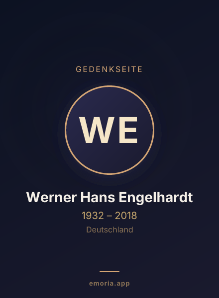 Gedenkportrait von Werner Hans Engelhardt