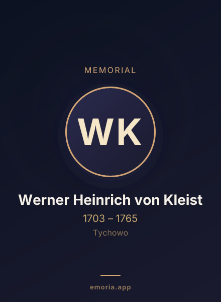 Memorial portrait of Werner Heinrich von Kleist