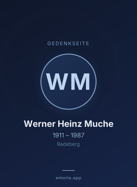 Gedenkportrait von Werner Heinz Muche