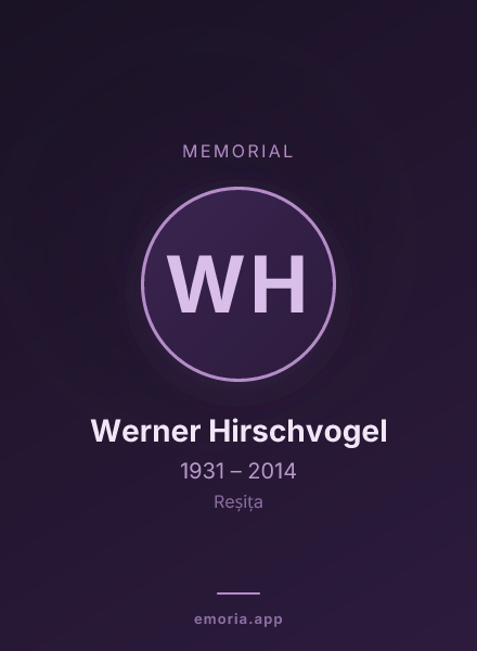 Memorial portrait of Werner Hirschvogel