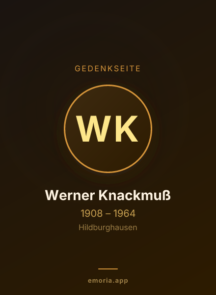 Gedenkportrait von Werner Knackmuß