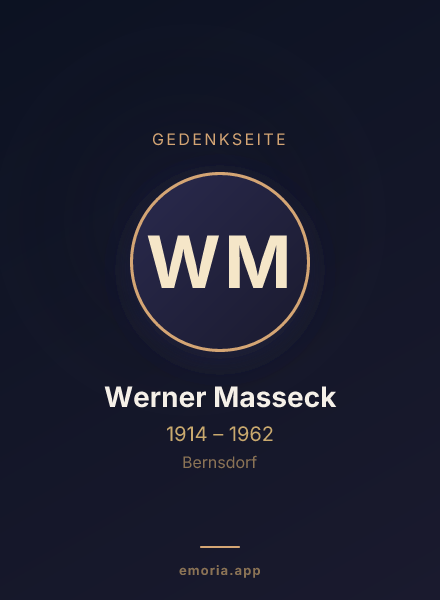 Gedenkportrait von Werner Masseck
