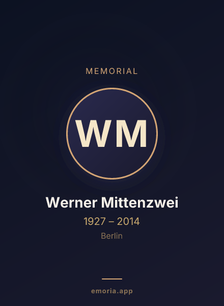 Memorial portrait of Werner Mittenzwei