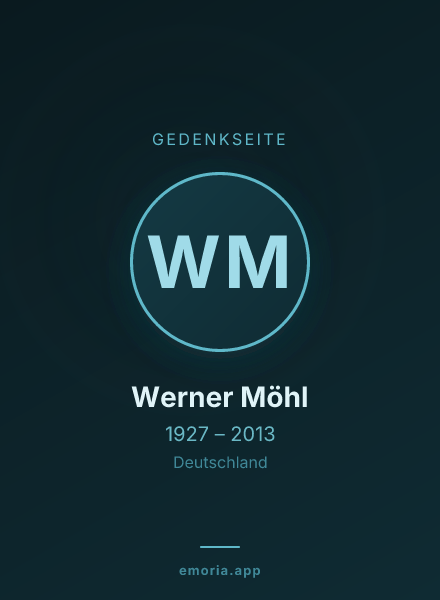 Gedenkportrait von Werner Möhl