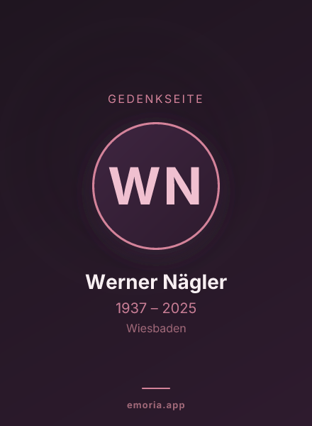 Gedenkportrait von Werner Nägler