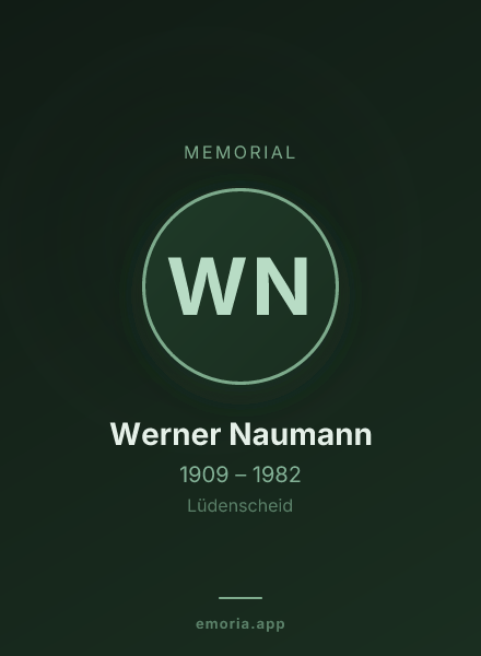 Memorial portrait of Werner Naumann