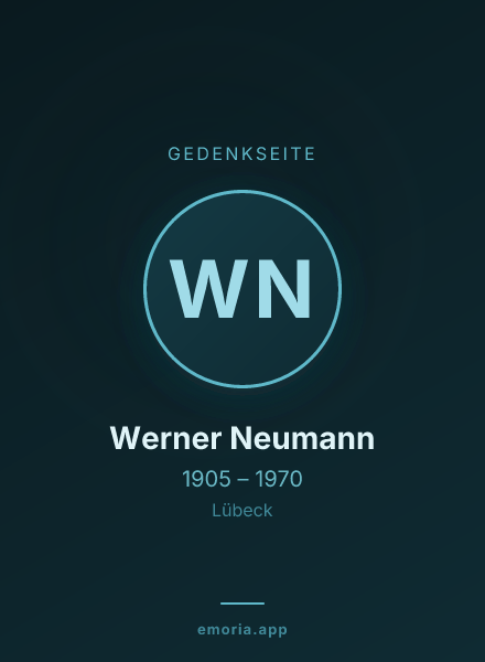 Gedenkportrait von Werner Neumann