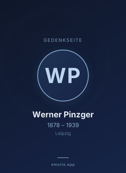 Gedenkportrait von Werner Pinzger