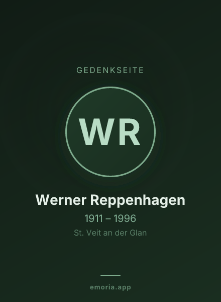 Gedenkportrait von Werner Reppenhagen