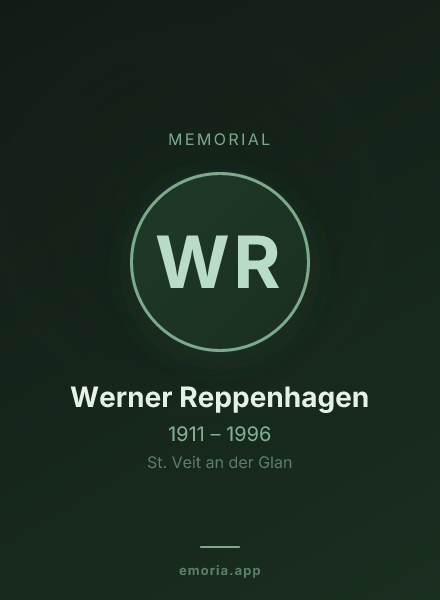 Memorial portrait of Werner Reppenhagen