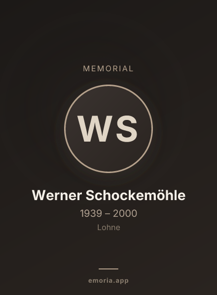 Memorial portrait of Werner Schockemöhle