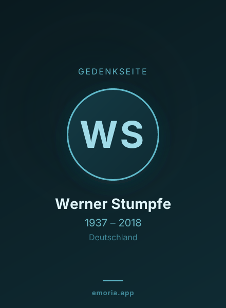 Gedenkportrait von Werner Stumpfe