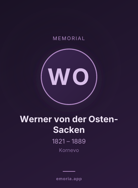 Memorial portrait of Werner von der Osten-Sacken