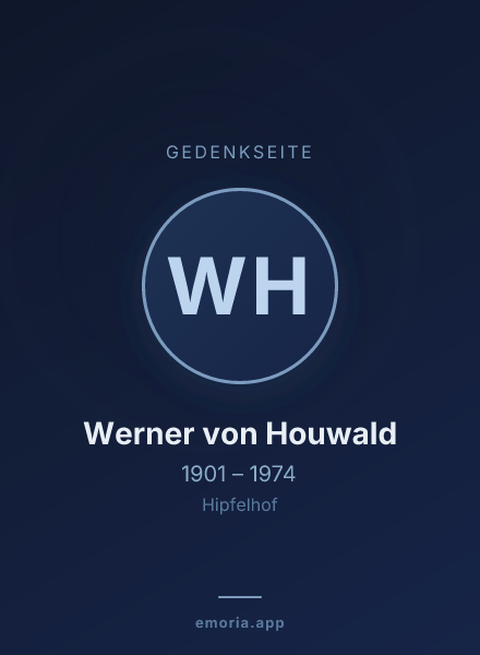 Gedenkportrait von Werner von Houwald