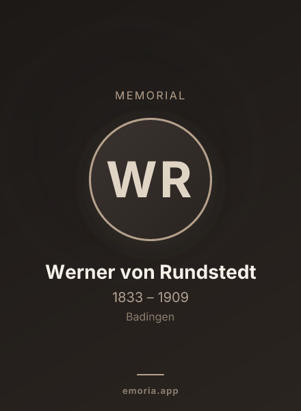 Memorial portrait of Werner von Rundstedt