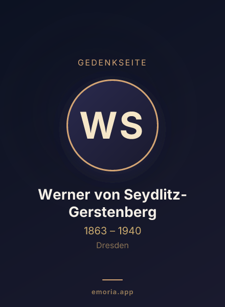 Gedenkportrait von Werner von Seydlitz-Gerstenberg