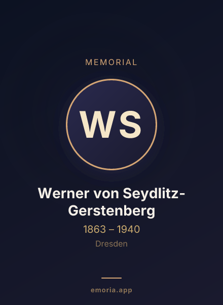 Memorial portrait of Werner von Seydlitz-Gerstenberg