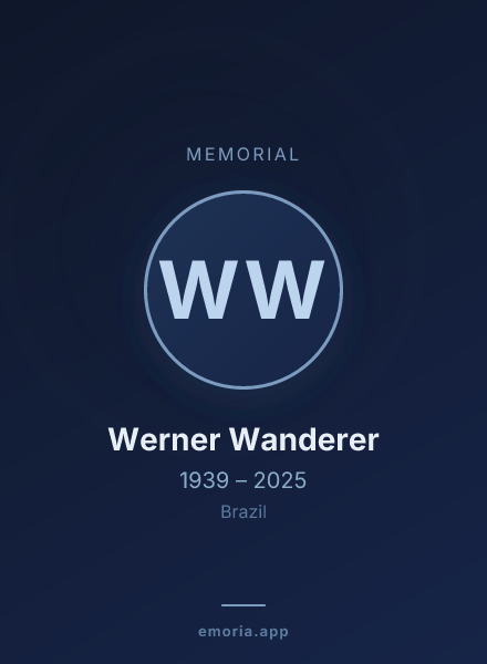Memorial portrait of Werner Wanderer
