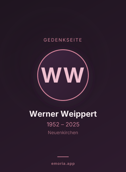 Gedenkportrait von Werner Weippert
