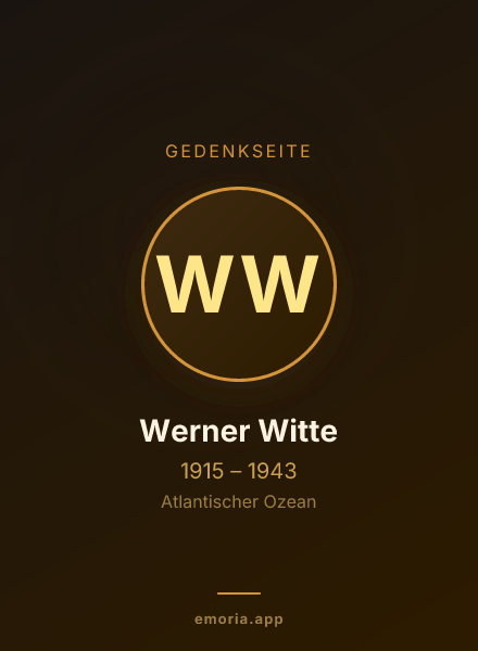 Gedenkportrait von Werner Witte