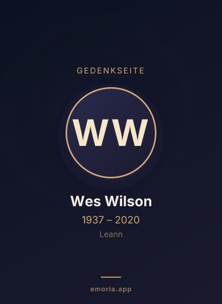 Gedenkportrait von Wes Wilson