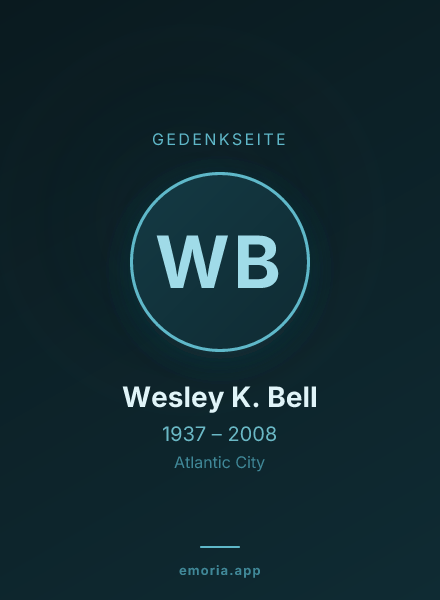 Gedenkportrait von Wesley K. Bell