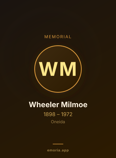 Memorial portrait of Wheeler Milmoe