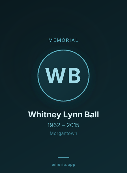 Memorial portrait of Whitney Lynn Ball
